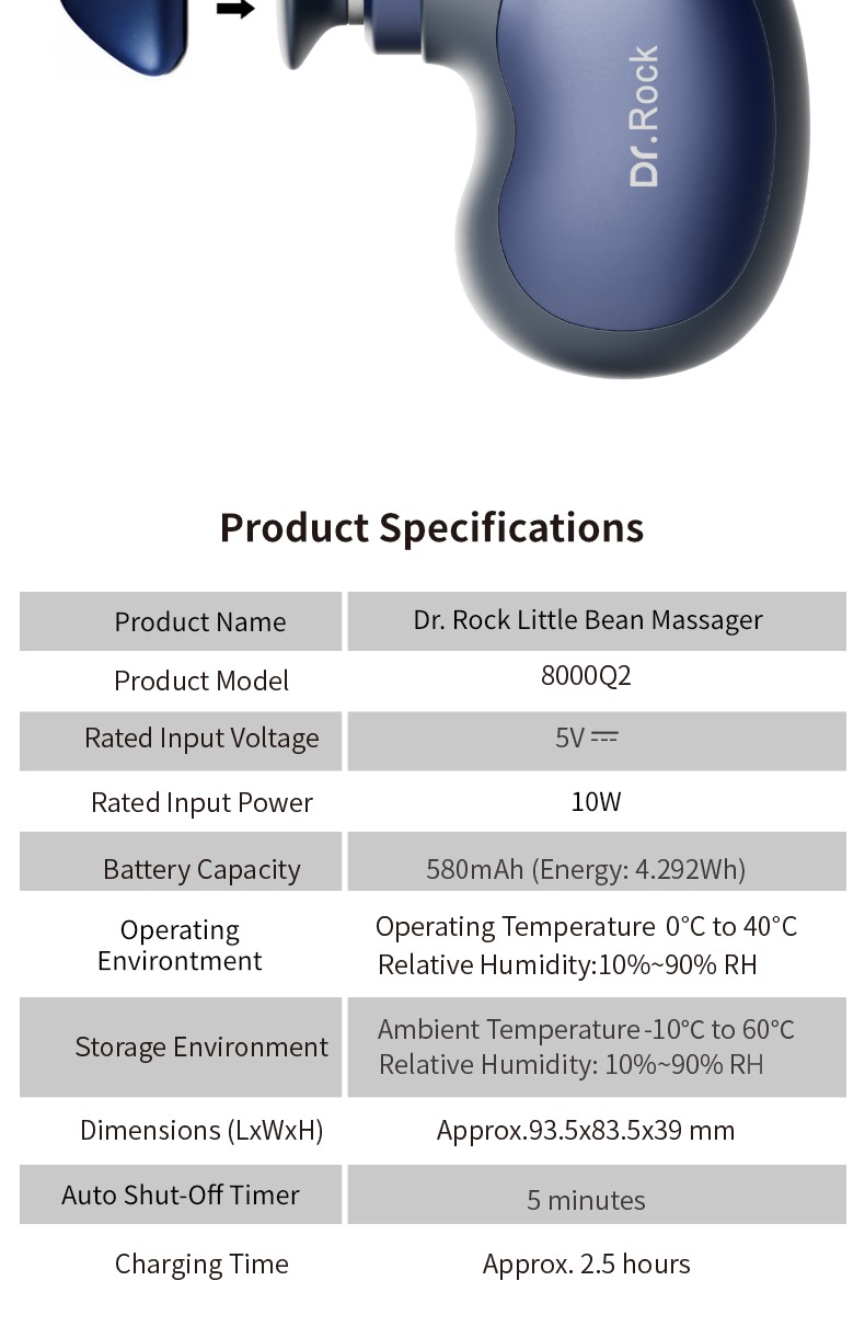 Dr.Rock Little Bean Massager 9